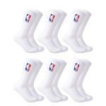 NBA Youth Cushioned Crew Socks 6-Pack - Red/Blue