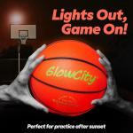 GlowCity Glow in the Dark LED Basketball