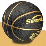 Senston Official Size 7 Rubber Basketball with Pump