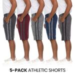 Men's Quick Dry Basketball Shorts - 5 Pack