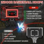Indoor Mini Basketball Hoop with LED & Scoreboard