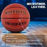 KUYOTQ Size 7 Microfiber Basketball with Pump
