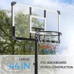 Yaheetech Adjustable Outdoor Basketball Hoop 9.5-12ft
