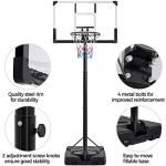 Yaheetech Adjustable Outdoor Basketball Hoop 9.5-12ft