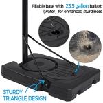 Yaheetech Adjustable Outdoor Basketball Hoop 9.5-12ft