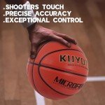 KUYOTQ Size 7 Microfiber Basketball with Pump