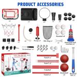 Kids 4-in-1 Basketball Hoop and T-Ball Set