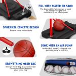 Kids 4-in-1 Basketball Hoop and T-Ball Set