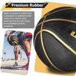 Senston Official Size 7 Rubber Basketball with Pump