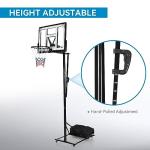 Adjustable 10 FT Portable Basketball Hoop with Wheels