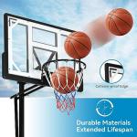 Adjustable 10 FT Portable Basketball Hoop with Wheels