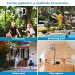 Adjustable 10 FT Portable Basketball Hoop with Wheels