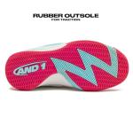 AND1 Gamma 4.0 Kids Basketball Shoes - White/Pink