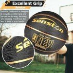 Senston Official Size 7 Rubber Basketball with Pump