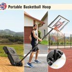 TONBUX 10FT Adjustable Outdoor Basketball Hoop