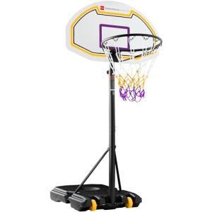 Kids Adjustable Basketball Hoop with Portable Backboard