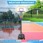 Kids Adjustable Basketball Hoop with Portable Backboard