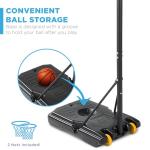 Kids Adjustable Basketball Hoop with Portable Backboard