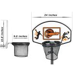Trampoline Basketball Hoop Set with Mini Ball