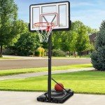 Adjustable 10ft Portable Basketball Hoop System
