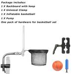 Trampoline Basketball Hoop Set with Mini Ball