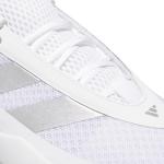 Adidas Subzone Basketball Sneakers, White/Silver, Size 11