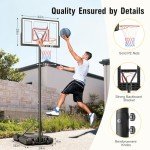 TONBUX 10FT Adjustable Outdoor Basketball Hoop