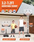 Adjustable Kids Basketball Hoop for Poolside Fun