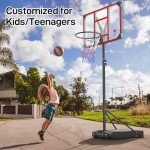 Adjustable Yohood Kids Basketball Hoop for Outdoors