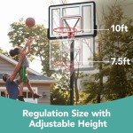 Adjustable 10ft Portable Basketball Hoop System