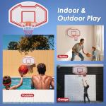Goplus Wall Mounted Basketball Hoop with Shatter-Proof Backboard