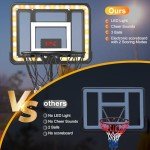 Adjustable Kids Basketball Hoop with Scoreboard