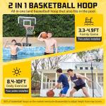 Aimking Adjustable Outdoor Basketball Hoop for Kids