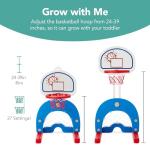 3-in-1 Toddler Basketball Hoop and Activity Center