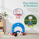 3-in-1 Toddler Basketball Hoop and Activity Center