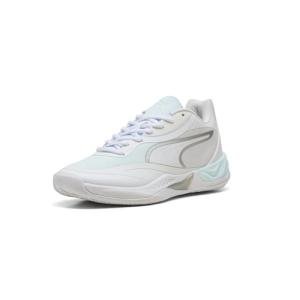 PUMA Men's All-Pro Nitro Basketball Shoes, White/Aqua