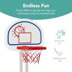 3-in-1 Toddler Basketball Hoop and Activity Center