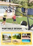 Adjustable Basketball Hoop with 44-Inch Backboard