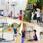 Adjustable Kids Basketball Hoop with Scoreboard