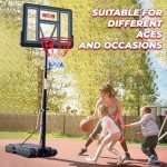 Adjustable Portable Basketball Hoop for All Ages