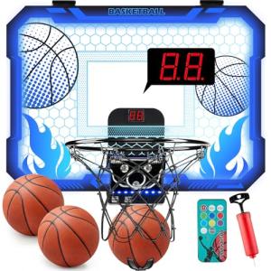VROGTIK LED Indoor Basketball Hoop for Kids