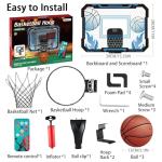 VROGTIK LED Indoor Basketball Hoop for Kids