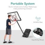 Adjustable 10ft Portable Basketball Hoop System