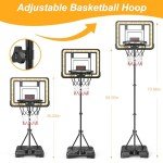 Adjustable Kids Basketball Hoop with Scoreboard