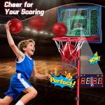 Adjustable LED Basketball Hoop for Kids Ages 3-12
