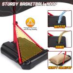 Adjustable LED Basketball Hoop for Kids Ages 3-12