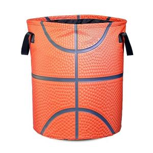 Foldable Basketball Laundry Hamper Bag 17.7x13.7 Inch