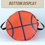 Foldable Basketball Laundry Hamper Bag 17.7x13.7 Inch