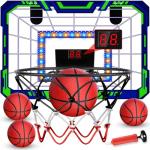 Indoor Mini Basketball Hoop for Kids with Scoreboard