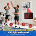 Indoor Mini Basketball Hoop for Kids with Scoreboard